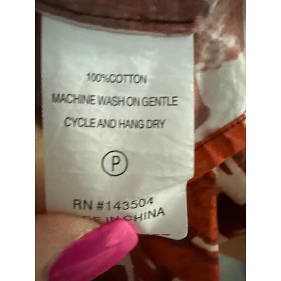 Marie Oliver Kara Aloha Poplin Mini Dress Multicolor Size Medium - Picture 11 of 11